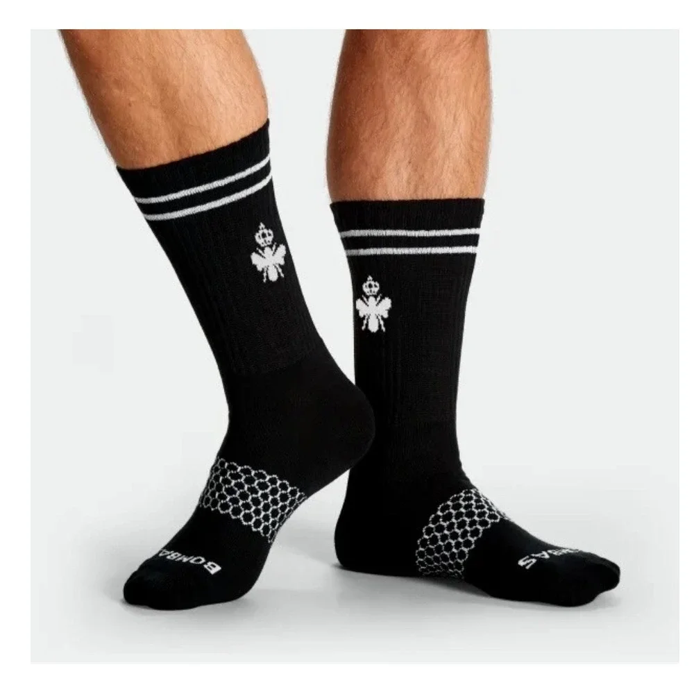 Bombas Men's Black XL‎ Socks Crew Performance Dress Socks 3 Pairs